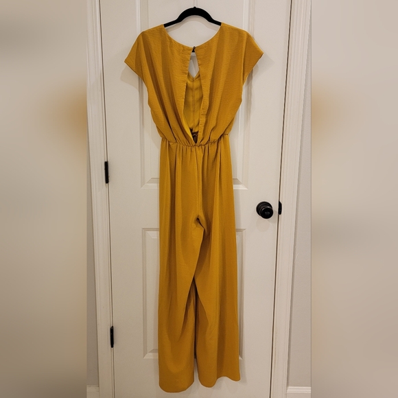 Dark Ochre Yellow Morgan Claire Jumpsuit - Picture 2 of 3